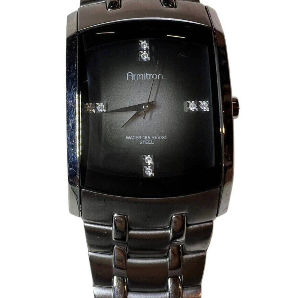 Mens Armitron Quartz Y121E/3 Stainless Steel Watch, 20/4507DS New Battery